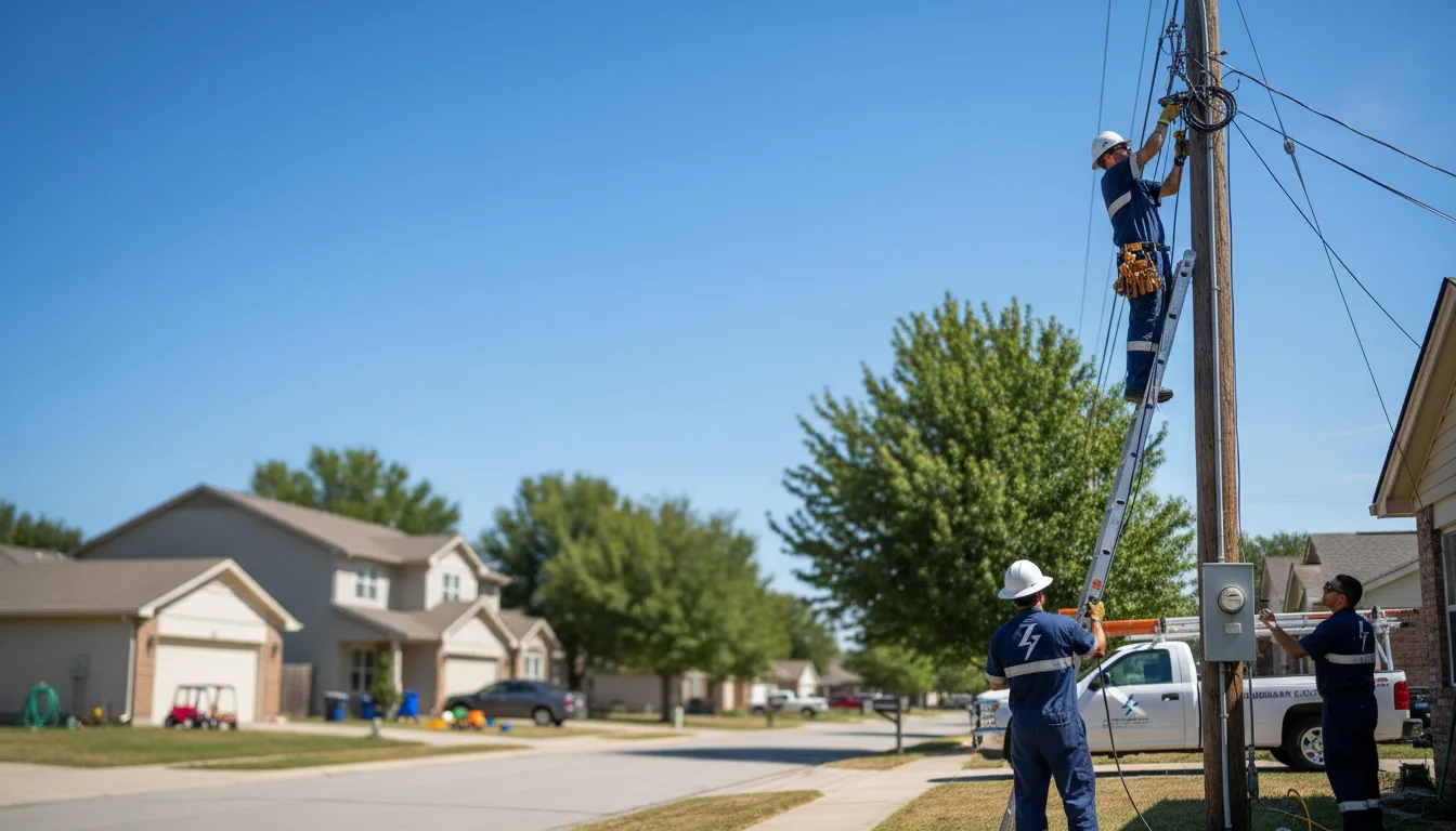 Residential electrician providing installation services in Wood Lake, MN